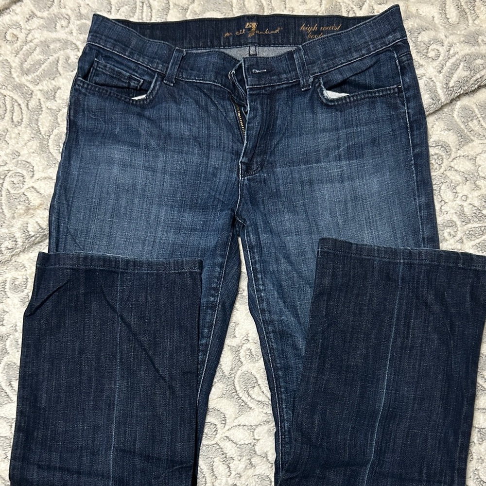 7 For All Mankind High Rise Indigo Jeans